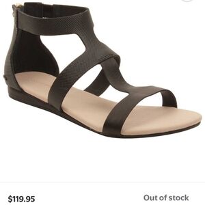 Lacoste Black Strappy Sandals
